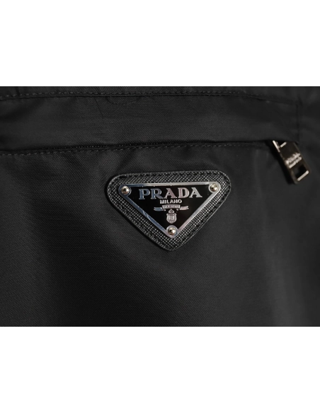 Prada panelled zipup crewneck sweatshirt,Cheap Replica Reps Prada