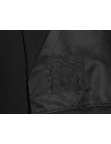 Prada nylon panelled hoodie,Cheap Replica Reps Prada