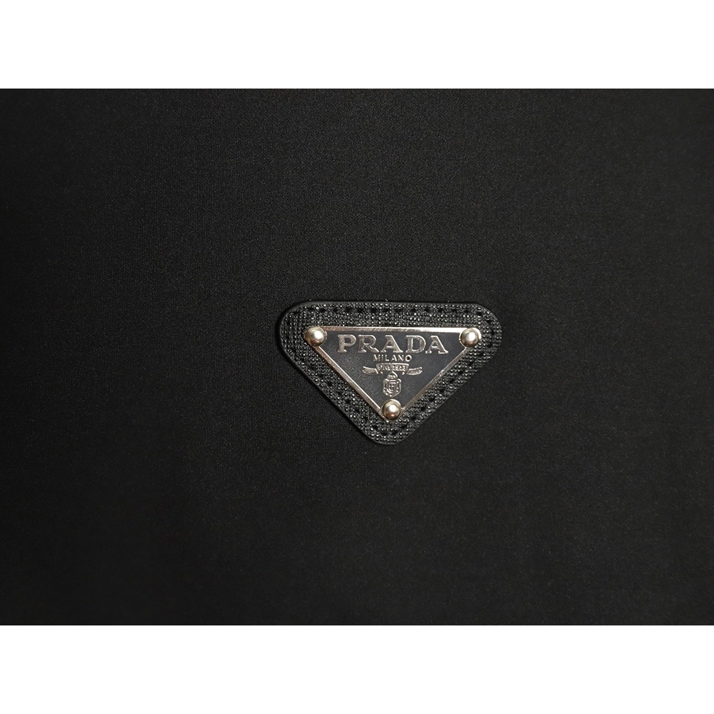 Prada Logo Baseball Hooded Cardigan Jacket,Cheap Replica Reps Prada