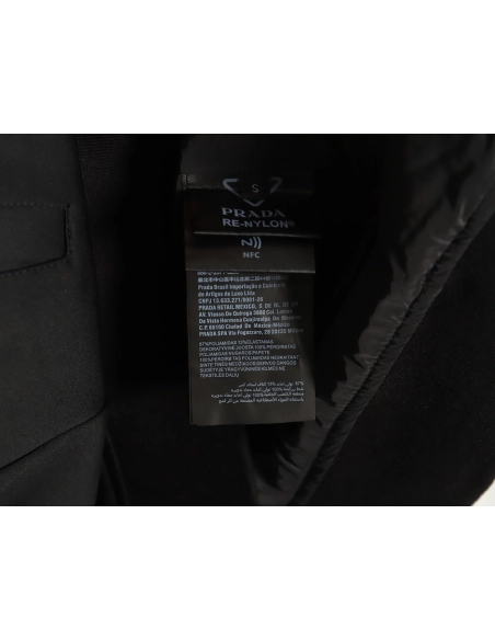 Prada Logo Baseball Hooded Cardigan Jacket,Cheap Replica Reps Prada