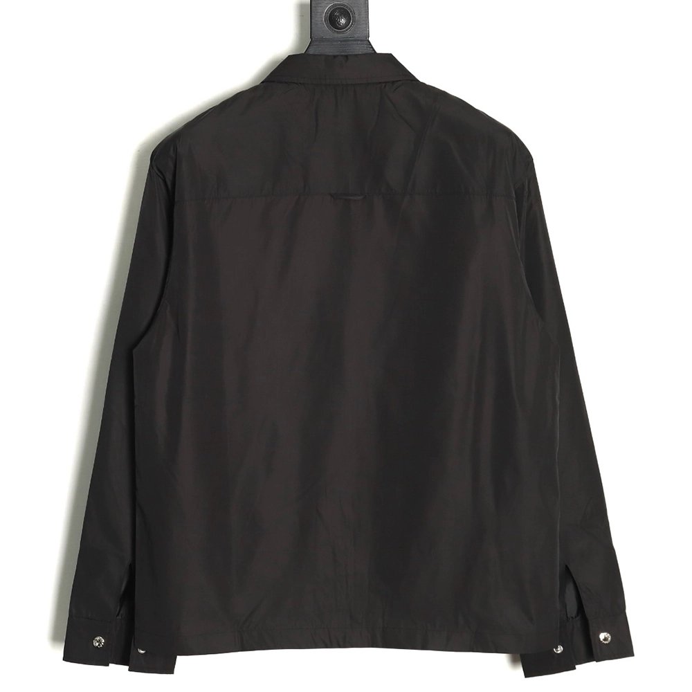 Prada Classic Pocket Triangle Logo ZipUp Jacket,Cheap Replica Reps Prada