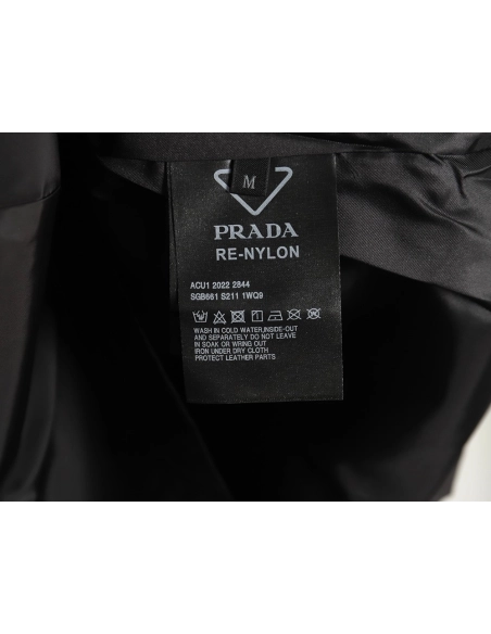 Prada Classic Pocket Triangle Logo ZipUp Jacket,Cheap Replica Reps Prada