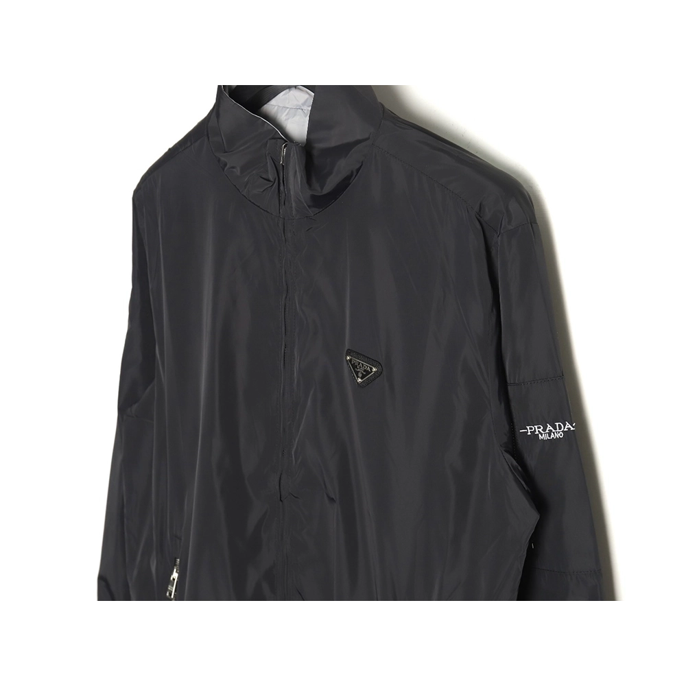 Prada triangle logo reversible zipup jacket SXL,Cheap Replica Reps Prada