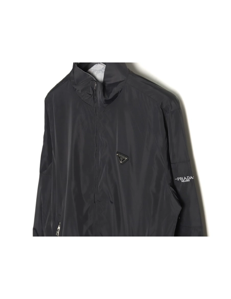 Prada triangle logo reversible zipup jacket SXL,Cheap Replica Reps Prada