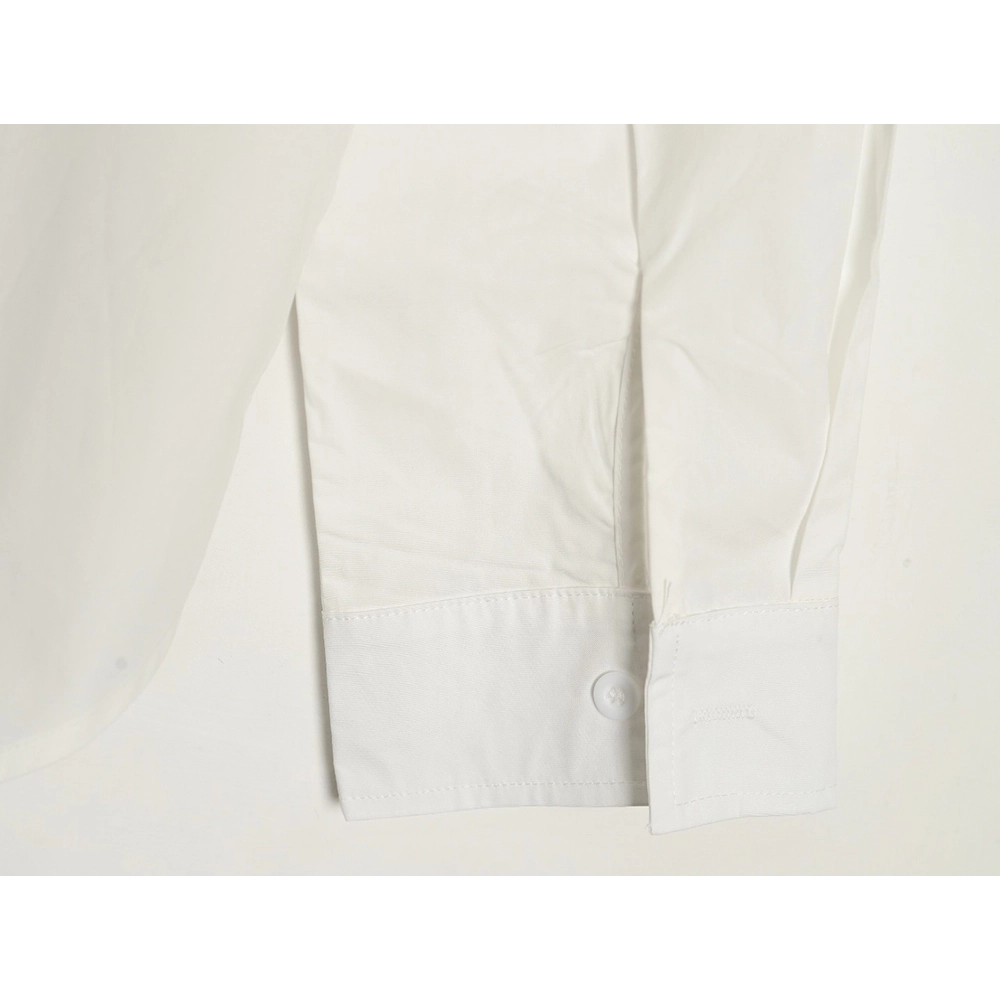 Prada back patch lettering longsleeved shirt,Cheap Replica Reps Prada