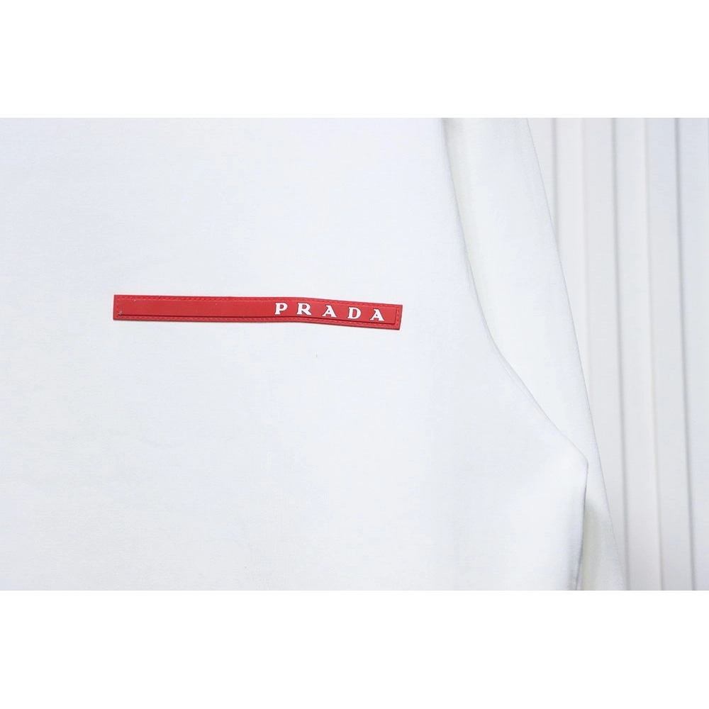 Prada classic red striped crew neck sweatshirt,Cheap Replica Reps Prada