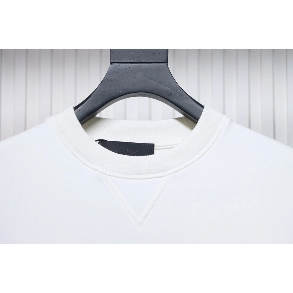 Prada triangle logo pocket crew neck sweatshirt TSK1,Cheap Replica Reps Prada