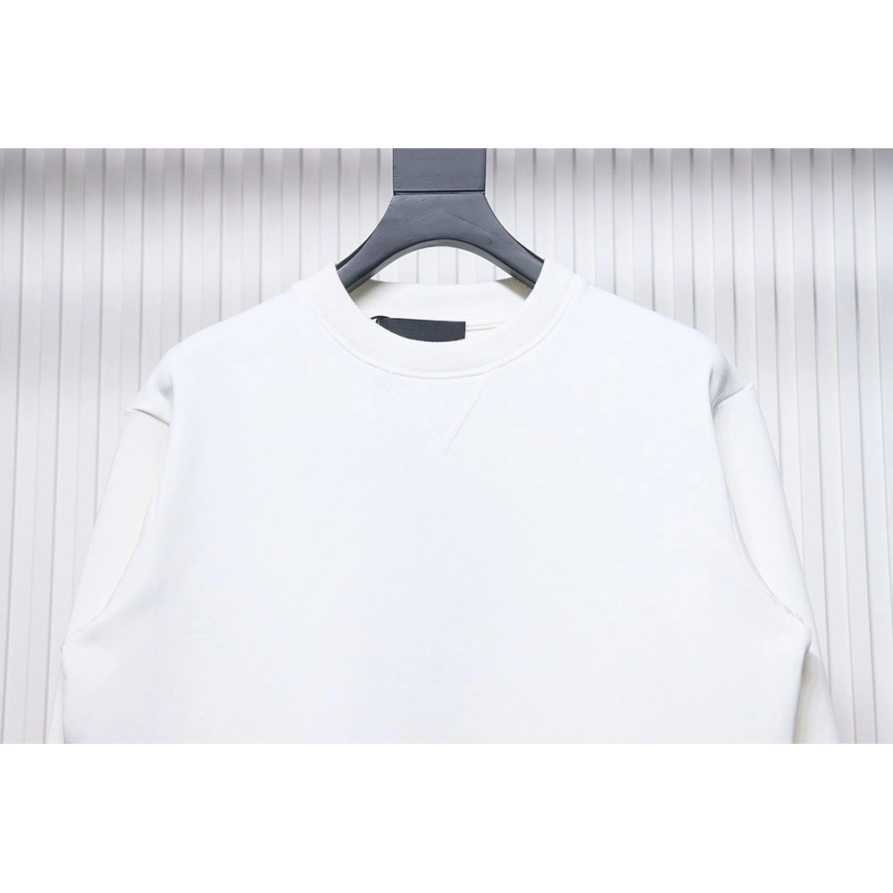 Prada triangle logo pocket crew neck sweatshirt TSK1,Cheap Replica Reps Prada