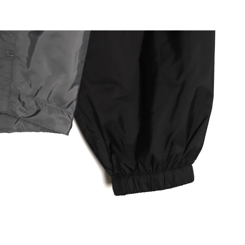 Prada black and grey patchwork hooded jacket,Cheap Replica Reps Prada