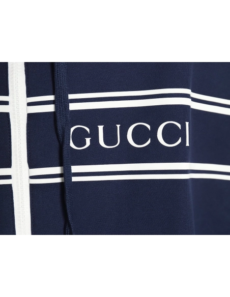 Gucci striped lettering zipper hooded jacket,Cheap Replica Reps Gucci