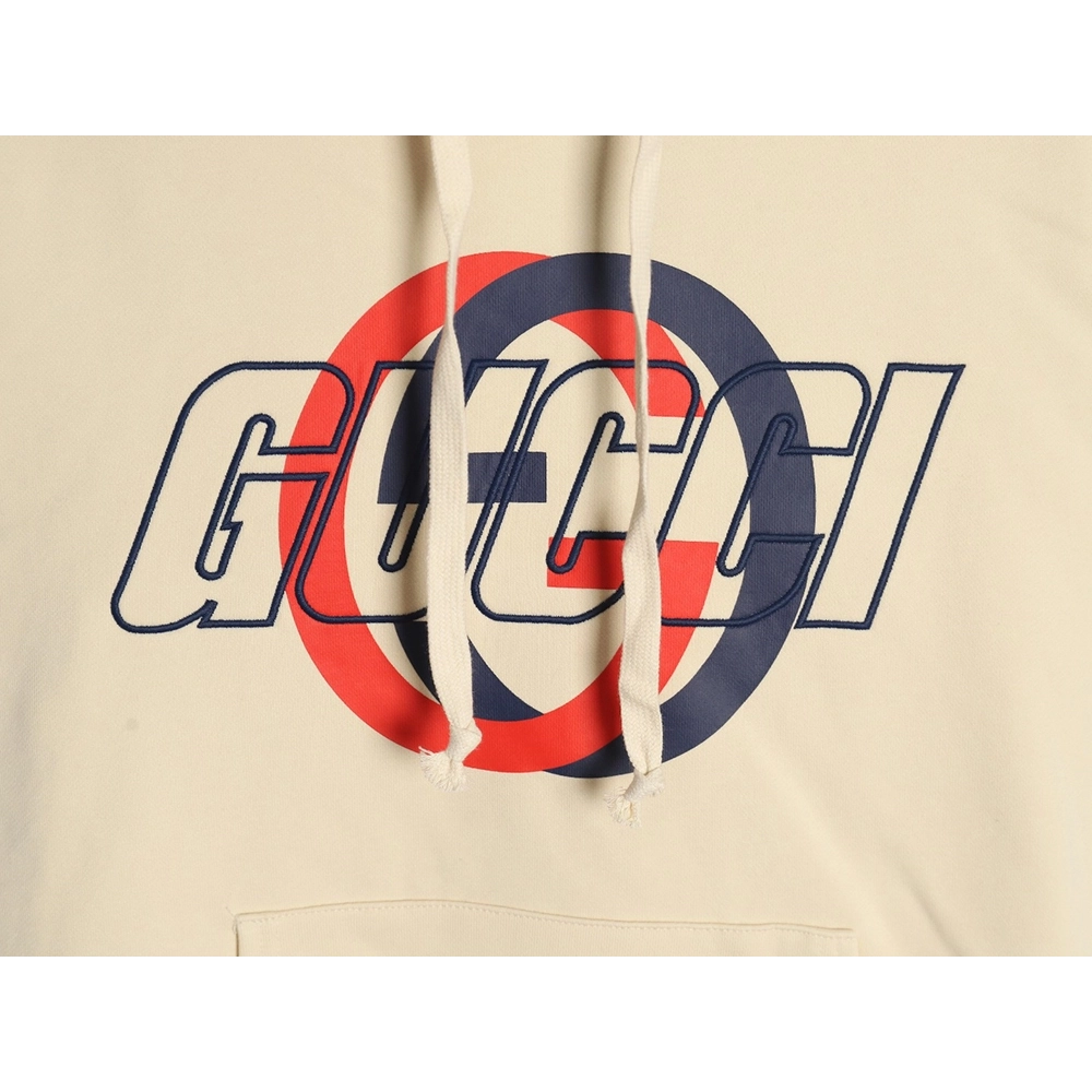 Gucci Circular Double G Print Embroidered Hoodie,Cheap Replica Reps Gucci