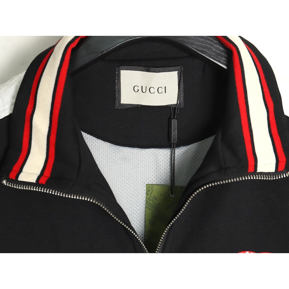 Gucci towel embroidered double G patchwork jacket TSK2,Cheap Replica Reps Gucci