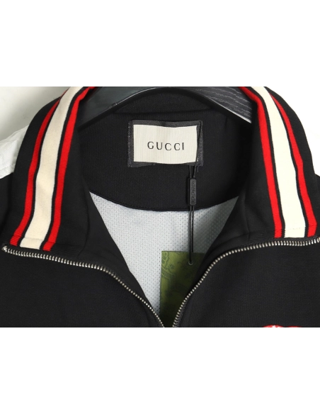 Gucci towel embroidered double G patchwork jacket TSK2,Cheap Replica Reps Gucci