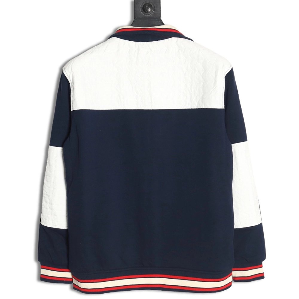 Gucci towel embroidered double G patchwork jacket TSK1,Cheap Replica Reps Gucci