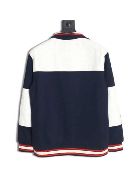 Gucci towel embroidered double G patchwork jacket TSK1,Cheap Replica Reps Gucci