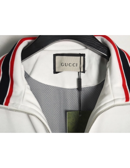 Gucci towel embroidered double G patchwork jacket,Cheap Replica Reps Gucci