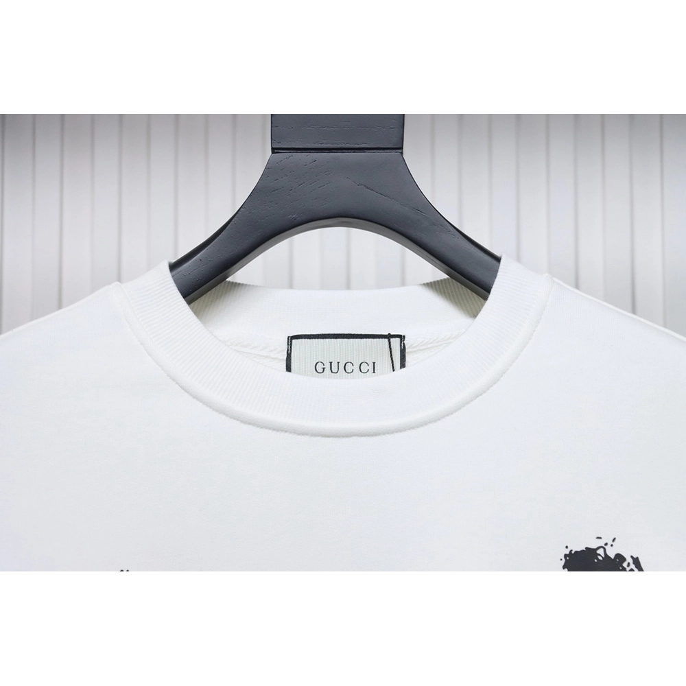 Gucci Balenciaga Joint Graffiti Letters Printed Round Neck Sweatshirt,Cheap Replica Reps Gucci