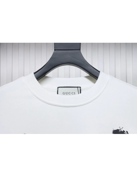 Gucci Balenciaga Joint Graffiti Letters Printed Round Neck Sweatshirt,Cheap Replica Reps Gucci
