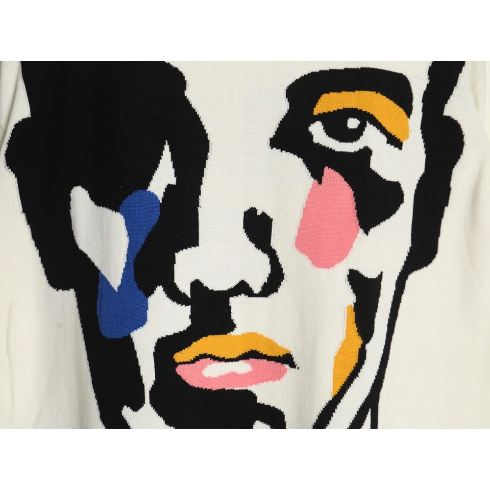 Louis Vuitton portrait jacquard knit sweater,Cheap Replica Reps Louis Vuitton