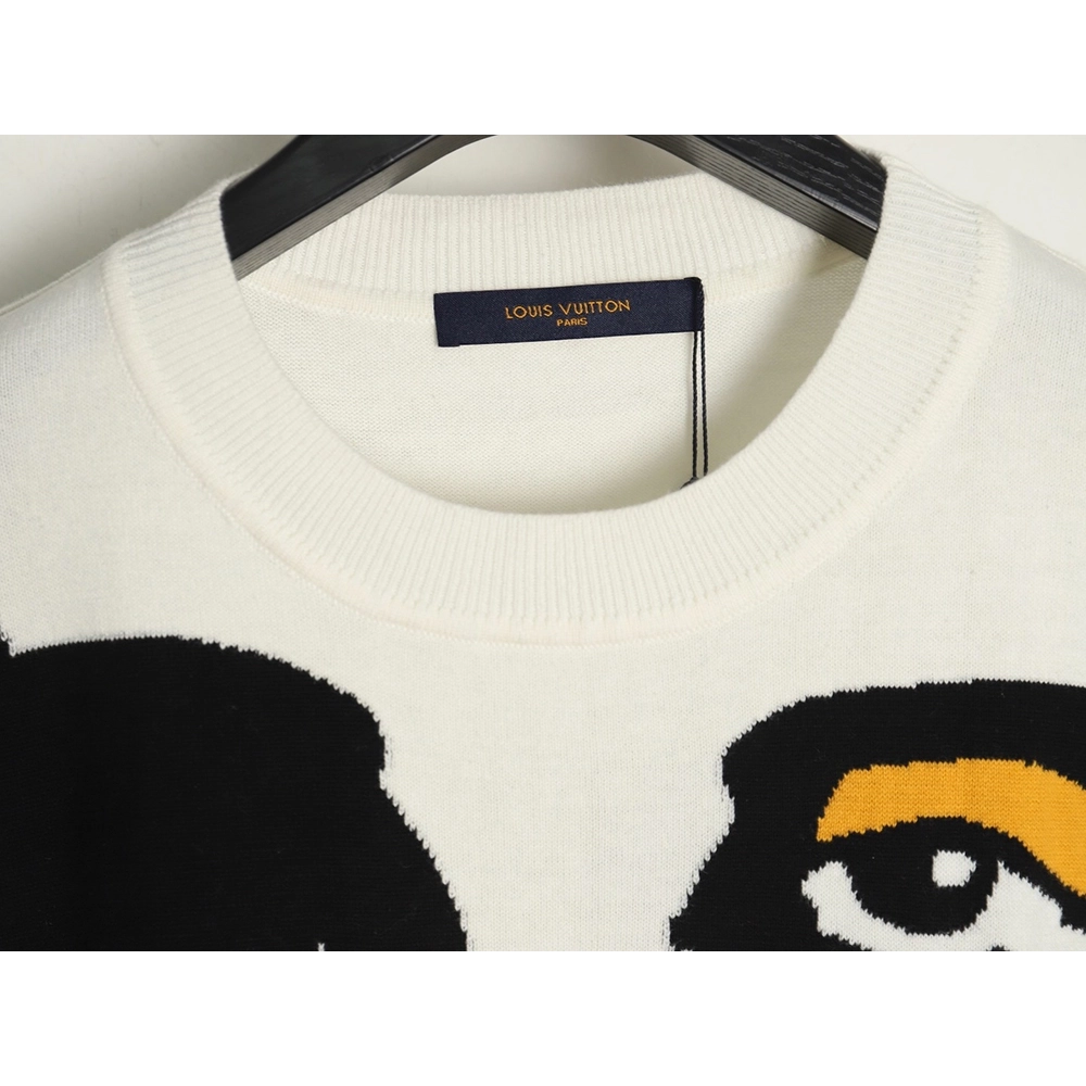 Louis Vuitton portrait jacquard knit sweater,Cheap Replica Reps Louis Vuitton