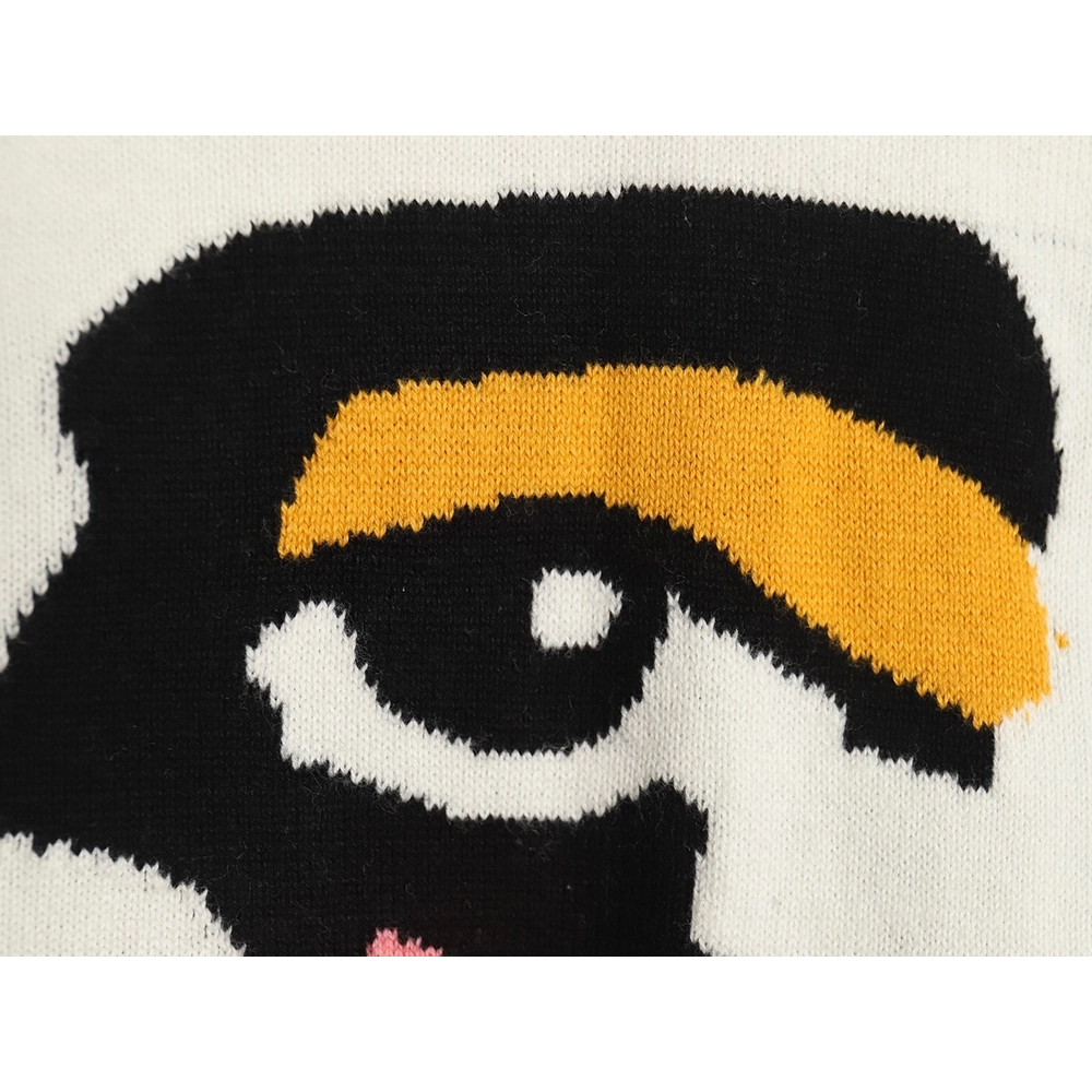 Louis Vuitton portrait jacquard knit sweater,Cheap Replica Reps Louis Vuitton