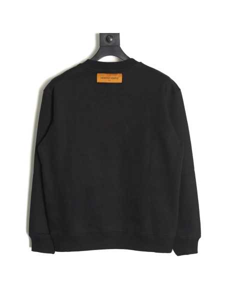 Louis Vuitton gradient flocked letter logo sweatshirt TSK1,Cheap Replica Reps Louis Vuitton