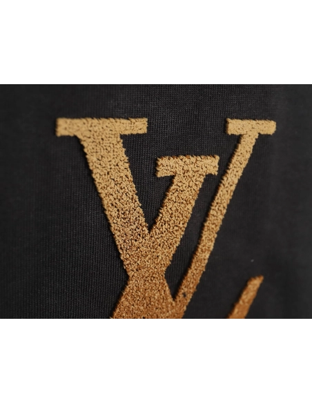 Louis Vuitton gradient flocked letter logo sweatshirt TSK1,Cheap Replica Reps Louis Vuitton