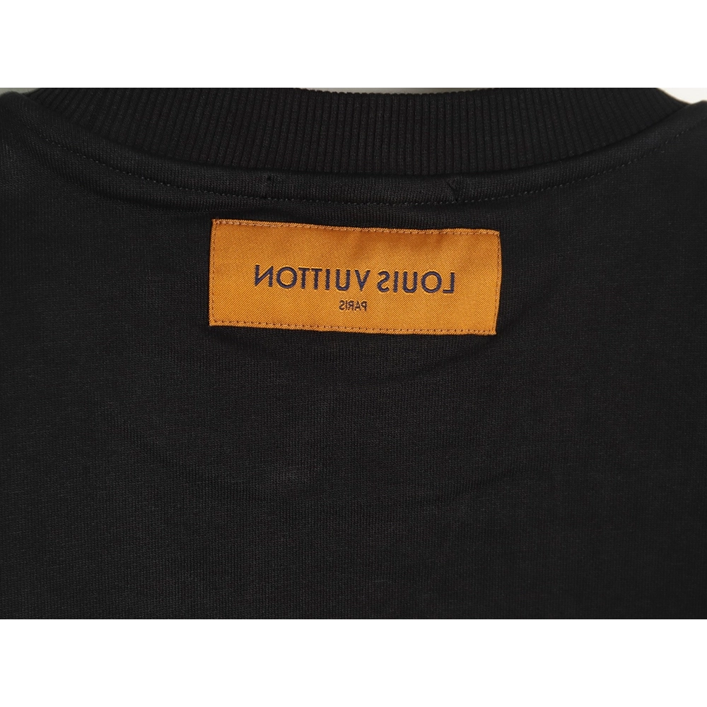 Louis Vuitton gradient flocked letter logo sweatshirt TSK1,Cheap Replica Reps Louis Vuitton