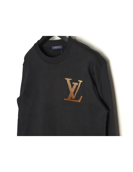 Louis Vuitton gradient flocked letter logo sweatshirt TSK1,Cheap Replica Reps Louis Vuitton