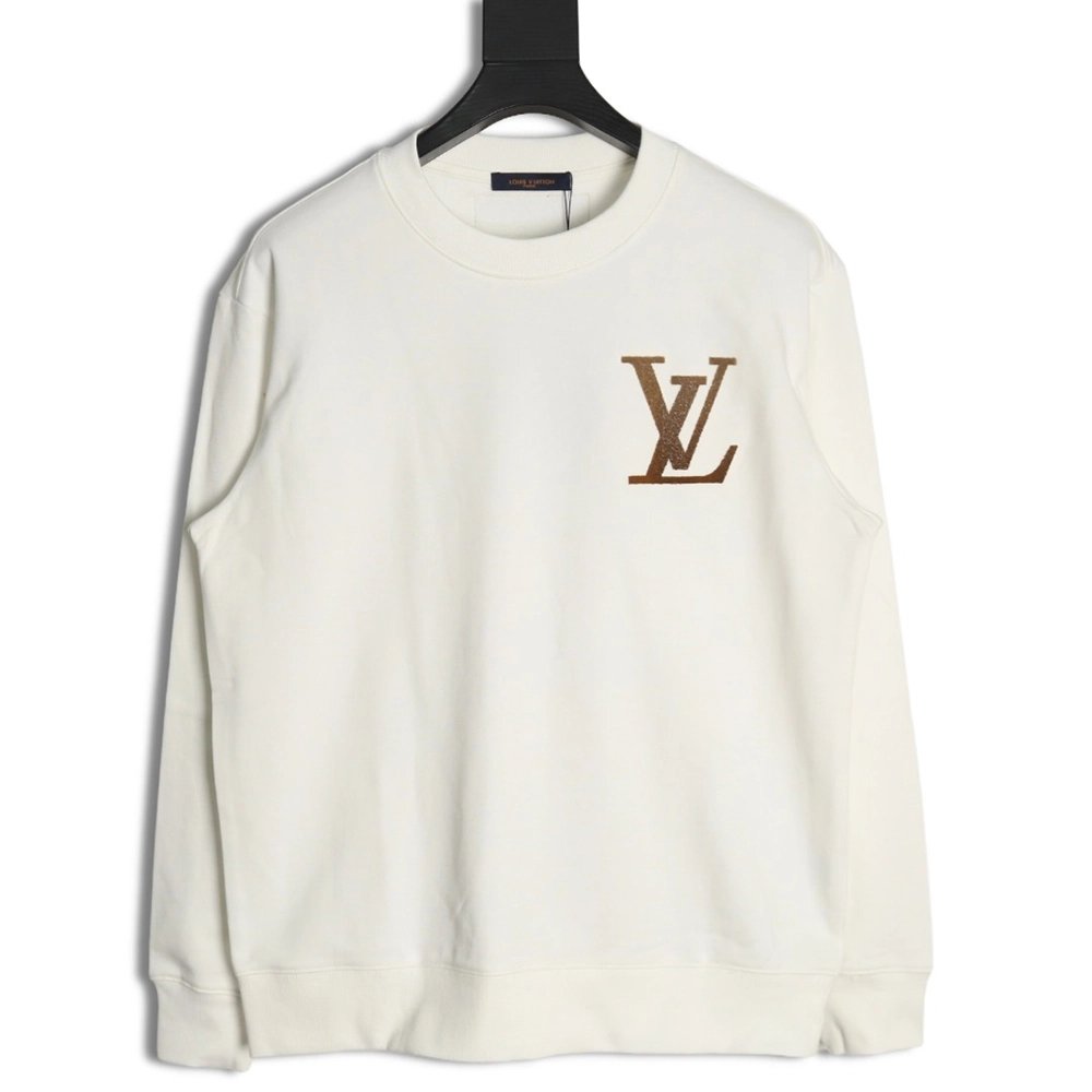 Louis Vuitton gradient flocked letter logo sweatshirt,Cheap Replica Reps Louis Vuitton