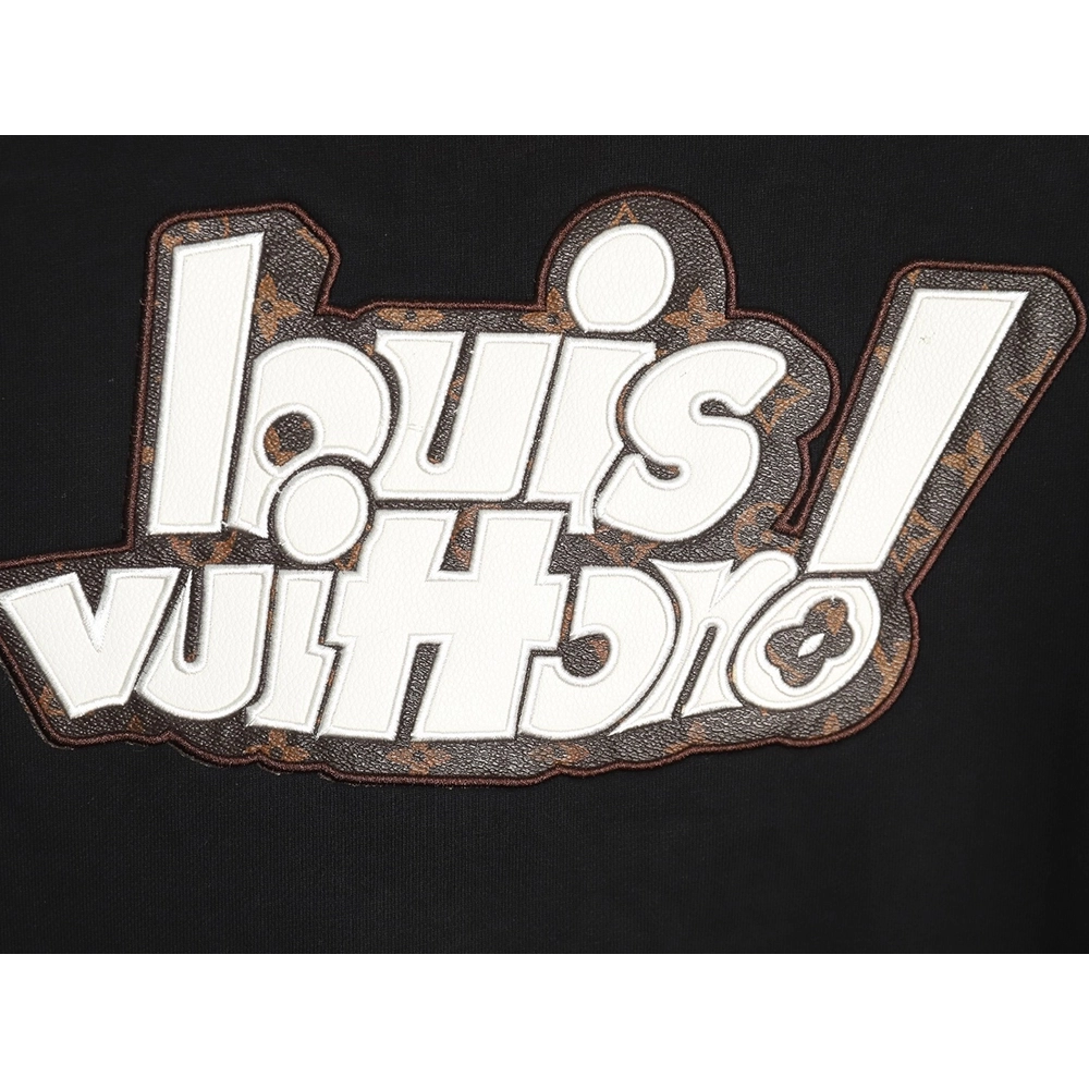 Louis Vuitton lettering embroidered sweatshirt TSK1,Cheap Replica Reps Louis Vuitton