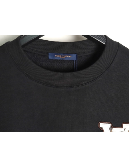 Louis Vuitton lettering embroidered sweatshirt TSK1,Cheap Replica Reps Louis Vuitton