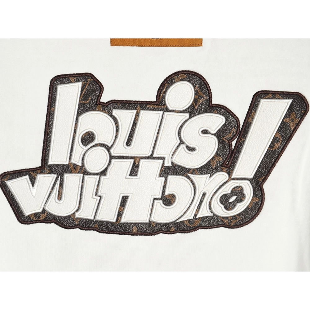 Louis Vuitton lettering embroidered sweatshirt,Cheap Replica Reps Louis Vuitton