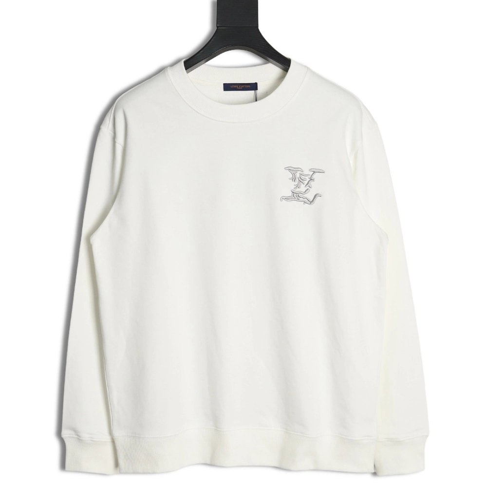 Louis Vuitton Cloud Lettering Embroidered Sweatshirt,Cheap Replica Reps Louis Vuitton