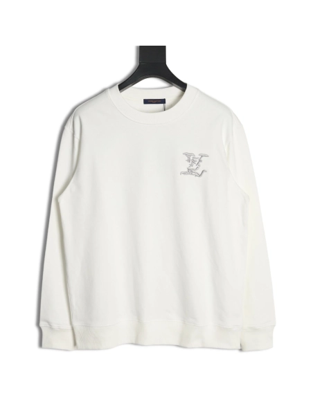 Louis Vuitton Cloud Lettering Embroidered Sweatshirt,Cheap Replica Reps Louis Vuitton