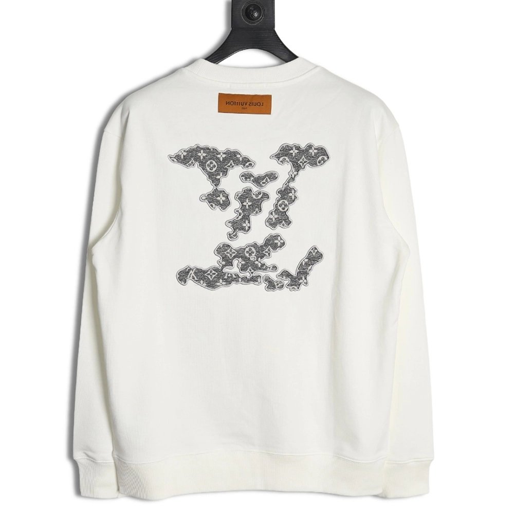 Louis Vuitton Cloud Lettering Embroidered Sweatshirt,Cheap Replica Reps Louis Vuitton