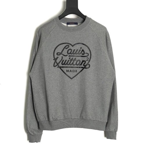 Louis Vuitton Nigo Collaboration 2.0 Heart Foam Sweatshirt,Cheap Replica Reps Louis Vuitton