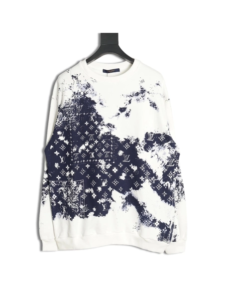 Louis Vuitton Paisley TieDye Crewneck Sweatshirt,Cheap Replica Reps Louis Vuitton