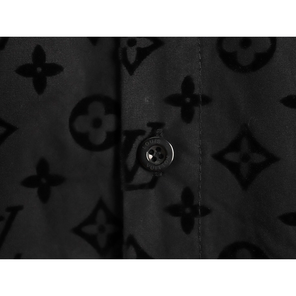 Louis Vuitton flocked monogram shirt,Cheap Replica Reps Louis Vuitton