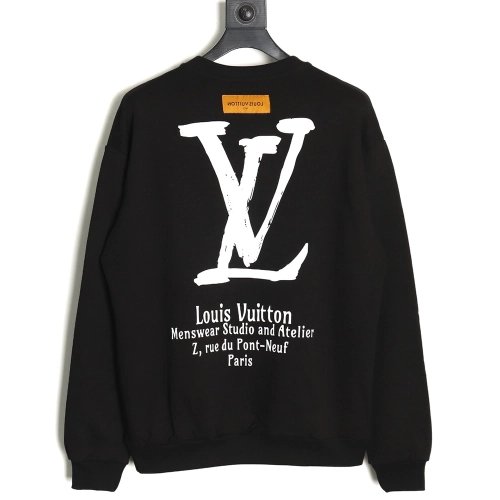 Louis vuitton limited edition slogan V letter sweatshirt TSK1,Cheap Replica Reps Louis Vuitton