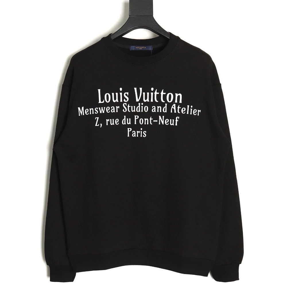 Louis vuitton limited edition slogan V letter sweatshirt TSK1,Cheap Replica Reps Louis Vuitton