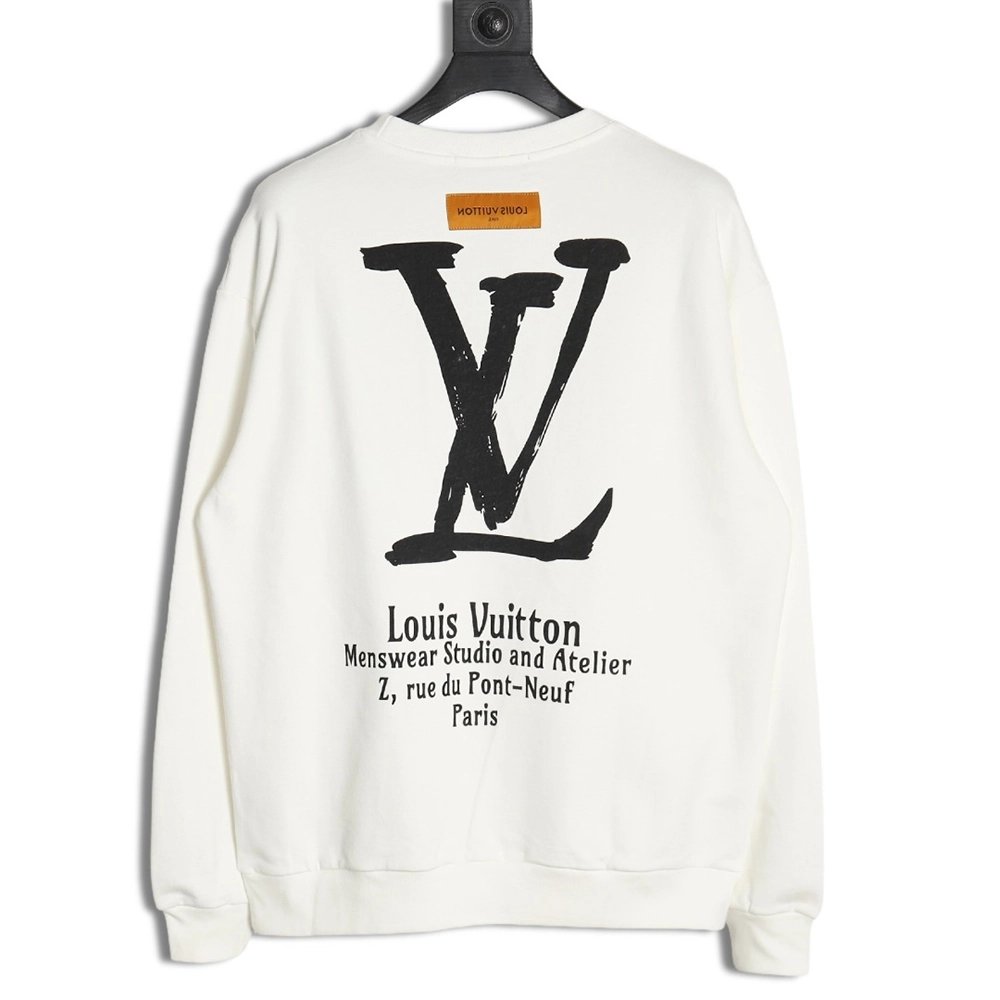 Louis vuitton limited edition slogan V letter sweatshirt,Cheap Replica Reps Louis Vuitton