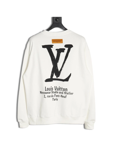Louis vuitton limited edition slogan V letter sweatshirt,Cheap Replica Reps Louis Vuitton