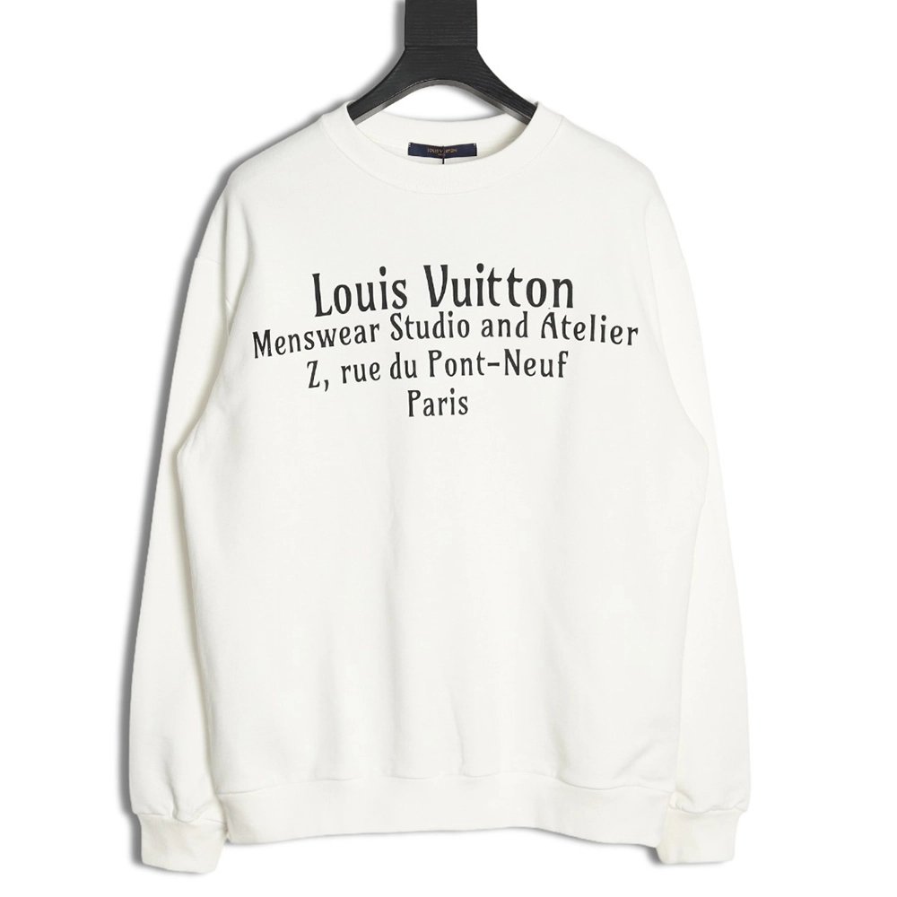 Louis vuitton limited edition slogan V letter sweatshirt,Cheap Replica Reps Louis Vuitton