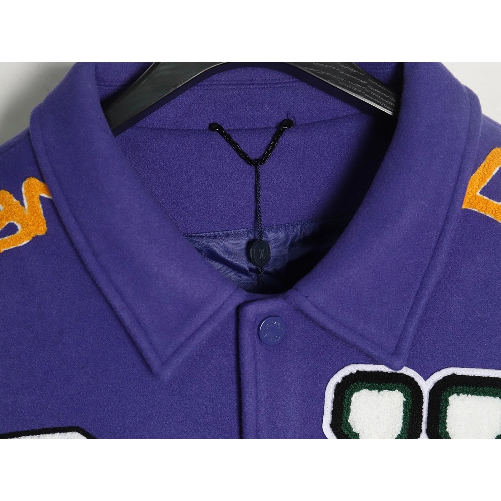 Louis vuitton baseball jacket with lettering logo TSK2,Cheap Replica Reps Louis Vuitton