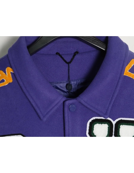Louis vuitton baseball jacket with lettering logo TSK2,Cheap Replica Reps Louis Vuitton