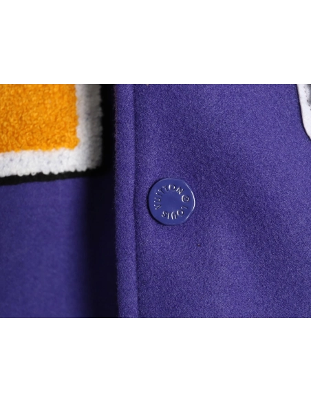 Louis vuitton baseball jacket with lettering logo TSK2,Cheap Replica Reps Louis Vuitton