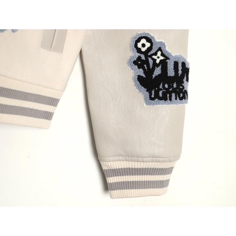 Louis vuitton baseball jacket with lettering logo,Cheap Replica Reps Louis Vuitton