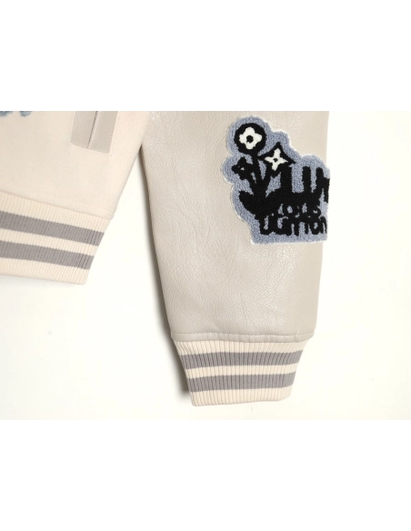 Louis vuitton baseball jacket with lettering logo,Cheap Replica Reps Louis Vuitton