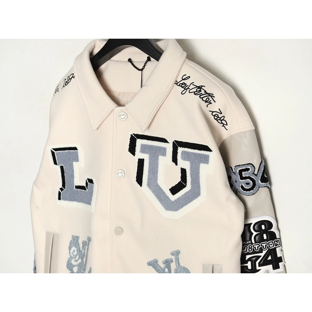 Louis vuitton baseball jacket with lettering logo,Cheap Replica Reps Louis Vuitton